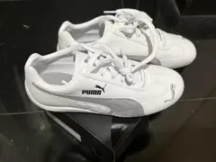 【新品】PUMA スピードキャット スニーカー　ホワイト　シルバー　23.5cm