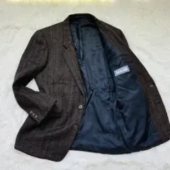 美品 エルメネジルドゼニア カシミヤ ツイード グレンチェック
