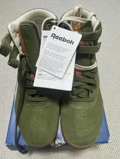 Reebok ハイカットスニーカー オリーブグリーン