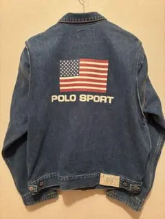 【デッドストック】ポロラルフローレン デニムジャケット 星条旗