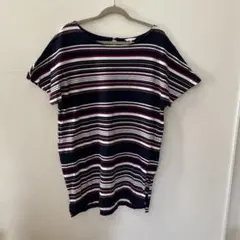 スタジオクリップ　ストライプ チュニック 半袖
