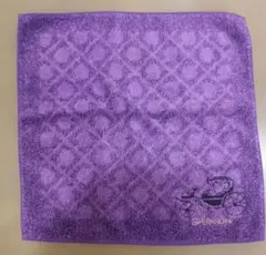 GHERARDINI タオルハンカチ パープル 馬車刺繍のサムネイル