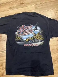 ハーレーダビッドソン フェード Tシャツ 黒 2017年製 オーバーサイズ 