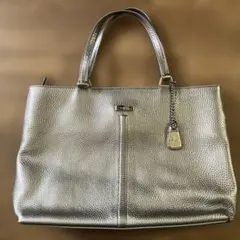Cole Haan コールハーン トートバッグ ハンドバッグ レザー 銀のサムネイル