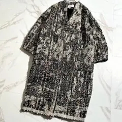 ノーカラーツイードジャケット