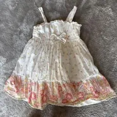 フラワープリント ワンピース 3-4T