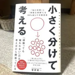 小さく分けて考える : 「悩む時間」と「無駄な頑張り」を80%減らす分解思考