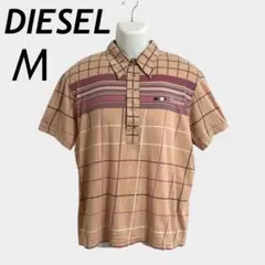 DIESEL メンズ 半袖ポロシャツ M ヴィンテージライク チェック/S32のサムネイル
