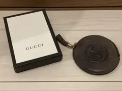 GUCCI チャコールグレー コインケース 箱付き (色訂正有)