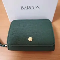 BARCOS グリーン 二つ折り財布