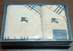【新品未使用】BURBERRY タオルセット フェイス1枚&ウォッシュ1枚