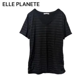 【エルプラネット】40(L) 半袖トップス Tシャツ Vネック 大人カジュアルのサムネイル