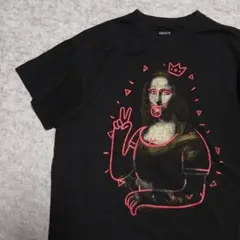 T409 Brisco Brands　モナリザ　パロディ　Tシャツ 黒のサムネイル