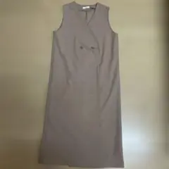 DRESKIPベージュ ロングジレ