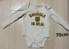 【24時間以内発送】baby GAP 長袖 ロンパース ボディースーツ 70