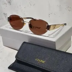 CELINE サングラス フレームレス ブラウンレンズ トリオンフ オーバル新品のサムネイル