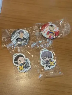 ハイキュー 　キーホルダー　缶バッチ　セット