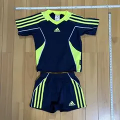 adidas サッカーウェアセット ネイビー/イエロー 100cm