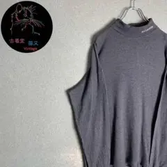 2XL　ロングTシャツ　Columbia　グレー　タートルネック　ゆるだぼのサムネイル