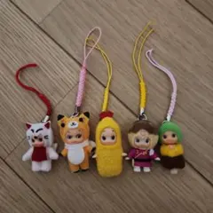 キューピーのご当地ストラップ　5点セット