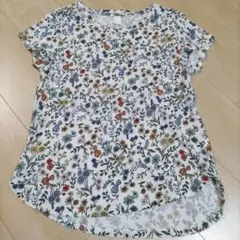 H&M BASIC 花柄 半袖Tシャツ Sサイズのサムネイル