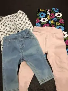 パンツ ズボン 4点セット 80-90cm  女の子　キッズ