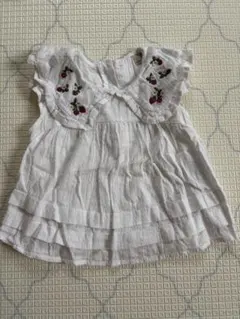 petit main チュニック　トップス　いちご　90cm