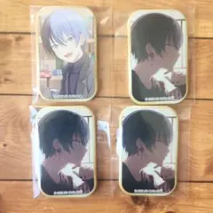 【匿名配送】プロセカ スクエア缶バッジ 54A 青柳冬弥 4点セット