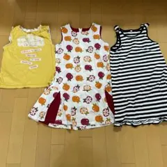 ノースリーブワンピース3点セット　130サイズ
