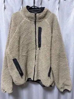 ボアジャケット フリース ベージュ メンズ