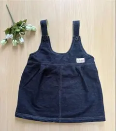 【美品】OR-BL デニム ジャンパースカート ワンピース　100cm キッズ