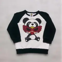 « 美品 » ヒステリックミニ おすわりパンダミニ トレーナー 白 黒 90