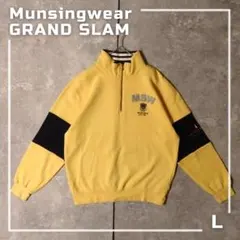 希少 Munsingwear GRAND SLAM ハーフジップスウェット