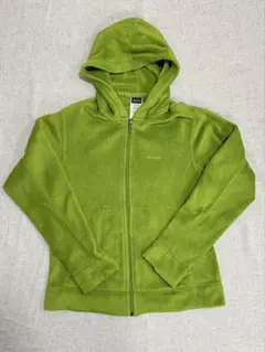 【Patagonia】08年製 フリース フーディ ライム グリーン 刺繍 M