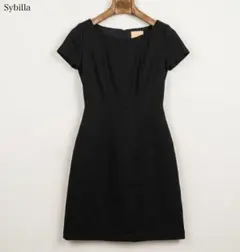 【美品】Sybilla シビラ ブラックワンピース 上品 美シルエット