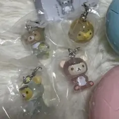 リラックマ　きょうりゅう着ぐるみめじるしアクセサリー　コンプリート