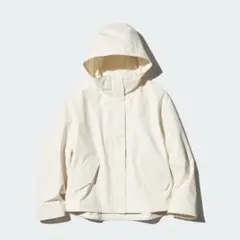 ユニクロ　コットンブレンドパーカ　ナチュラル　XL