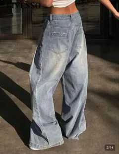 ワイドデニム ジーンズ Sサイズ