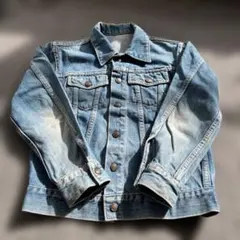 デニムジャケット ライトブルー　キッズ レディース　ビンテージ　古着