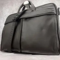 【美品✨】ポーター アラウンド 2way ビジネスバッグ レザー 本革 チョコ