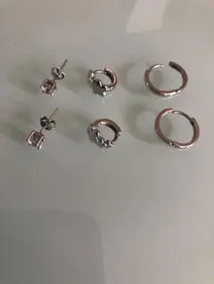 シルバー ピアス 3個セット