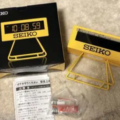 新品SEIKO SQ815Y デジタル置時計 イエロー
