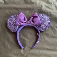 パープルミニーマウス耳カチューシャ ディズニー