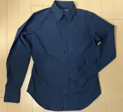 美品☆ポロラルフローレン　ネイビー長袖シャツ　0サイズ　XS【匿配・送料込】
