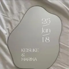 ウェルカムミラーステッカー　ウェルカムボードウェルカムスペース