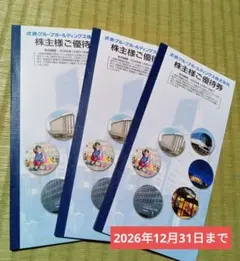 近鉄グループホールディングス 株主優待券 3冊　2026年12月31日までのサムネイル