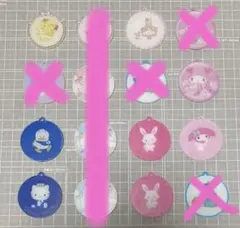 アクリルパーツ　プラパーツ　４センチ かん付き