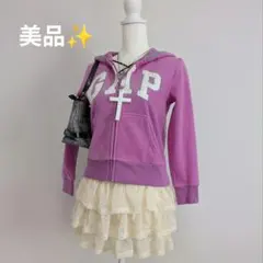 美品✨️平成ギャル　GAP 　ジップパーカー　y2k グランジ　姫ギャル　y2k