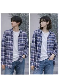 【美品】AMERICAN EAGLE チェックシャツ 長袖 M 綿100%