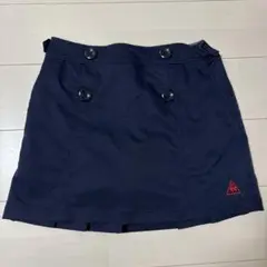 ルコックスポルティフ　ネイビー ゴルフスカート　インナーパンツ付　LL